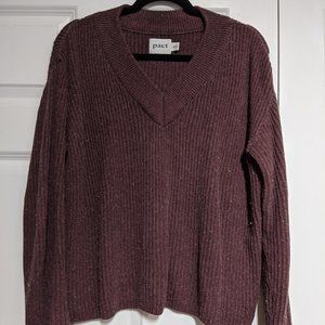 Pact organic cotton wool sweater NWOT.
